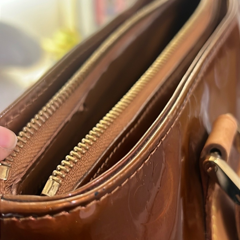 Louis Vuitton Brown Patent Leather Tote - Picture 10 of 17